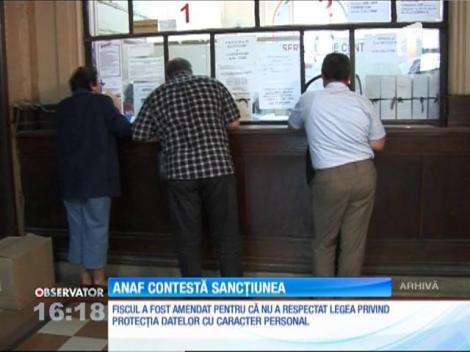 ANAF-ul contesta amenda primită pentru publicarea listei datornicilor