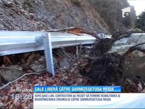Drumul de acces către cetatea Sarmizegetusa Regia, reabilitat după şase luni