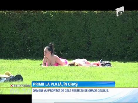 Primii la plajă, în oraş