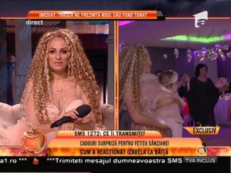 Cadouri surpriză pentru Izabela Ioana Ștefania, fetița Sânzianei Buruiană