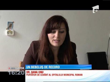 O fetită cu o greutate de peste şase kilograme a venit pe lume la Roman