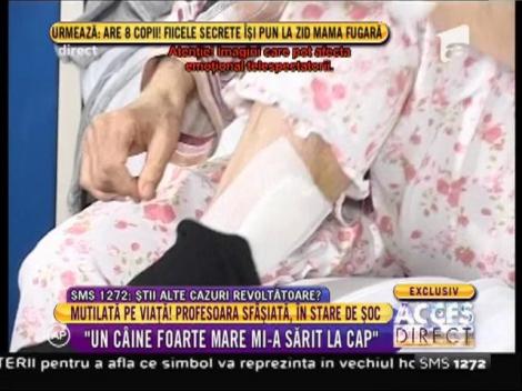 Angela Ganea: "Un câine foarte mare mi-a sărit la cap!"