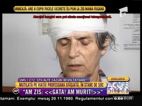 Desfigurată pe viață! O profesoară de 77 ani, mutilată de câinele unui vecin