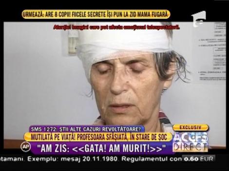 Desfigurată pe viață! O profesoară de 77 ani, mutilată de câinele unui vecin