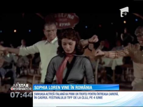 Faimoasa actriţă Sophia Loren vine în România