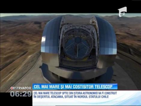 Cel mai mare telescop optic terestru construit vreodată, peste un miliard de euro