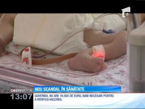 Guvernul nu are 16 mii de euro, bani necesari pentru a verifica vaccinul Hexacima