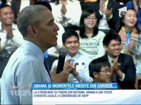 Barack Obama, demonstraţie de beatbox în vizita sa oficială în Vietnam