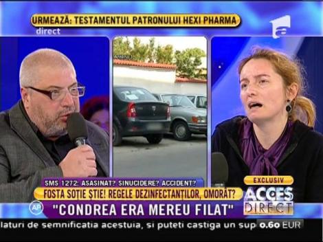 Laura Georgescu, fosta soţie a lui Dan Condrea: "Era mereu filat!"