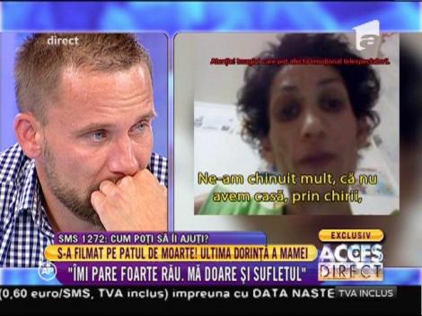 S-a filmat pe patul de moarte! Ultima dorinţă a Oanei, mama celor trei copii!