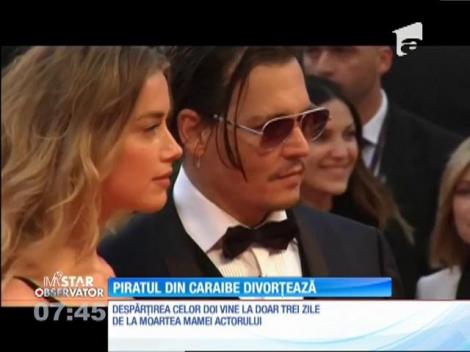 Johnny Depp şi Amber Heard divorțează