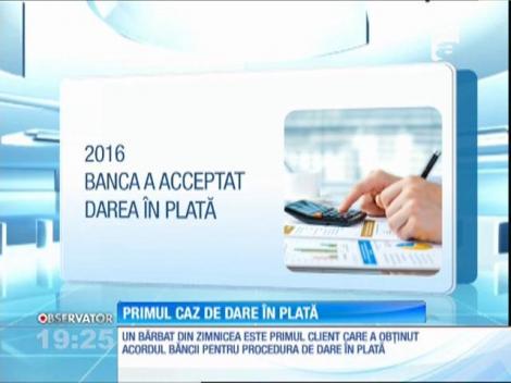Cea mai mare bancă din ţară a luat în serios darea în plată. Un român e la un pas să scape de datorii