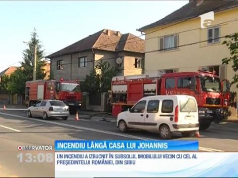 Incendiu lângă casa președintelui Klaus Iohannis