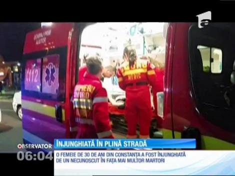 O femeie de 30 de ani din Constanța a fost înjunghiată în plină stradă