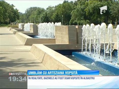 Umblăm cu arteziana vopsită