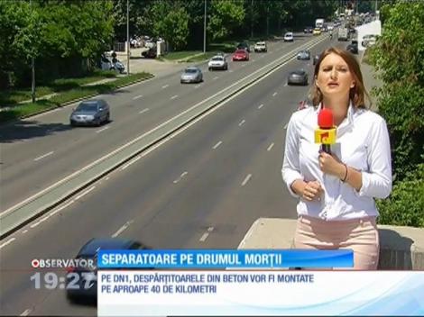 DN1, cea mai periculosă şosea din ţară va fi prevăzuta cu separatoare din beton pentru evitarea accidentelor
