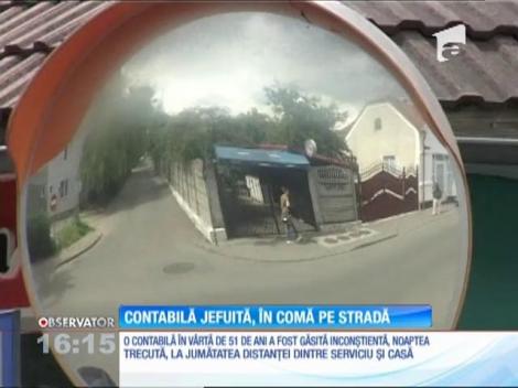 O contabilă de 51 de ani a fost găsită inconştientă pe o stradă din Bistriţa