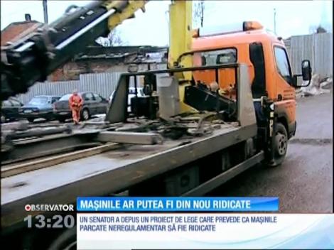 Maşinile parcate neregulamentar ar putea fi din nou ridicate