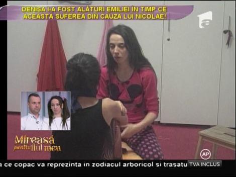 Observând suferinţa Emilie, Denisa i-a sărit în ajutor!