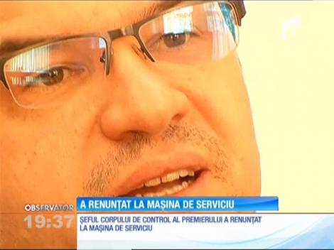 Un guvernant a decis să renunţe la maşina de serviciu