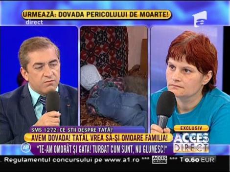 Tatăl celor 5 copii și-a amenințat întreaga familie cu moartea!