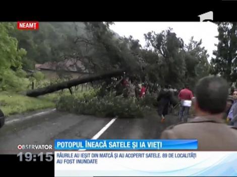 În Moldova, şuvoaiele au rupt drumuri şi izolat sate