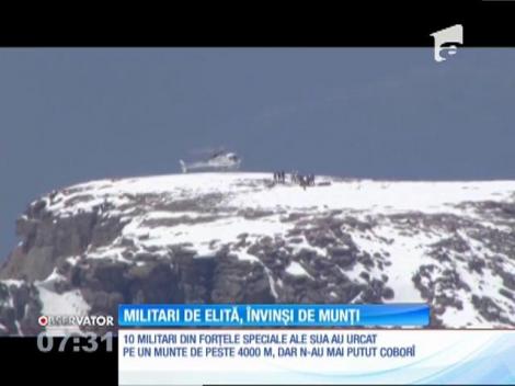 Zece militari americani din forţele speciale, învinşi de Munţii Stâncoşi din cauza răului de înălţime