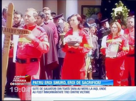 Cei patru eroi căzuţi în misiunea SMURD, decoraţi post mortem