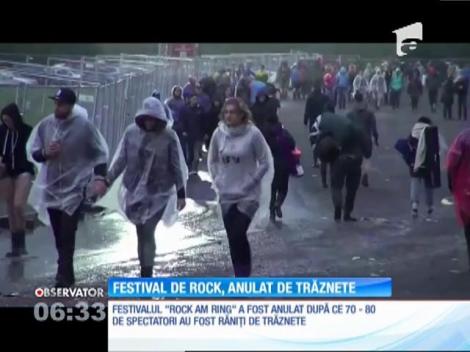 Peste 70 de oameni au fost loviţi de trăznete la un mare festival rock din Germania