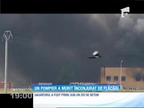 Focul de la fabrică din Jilava, de neoprit. Fumul amenință orașul!