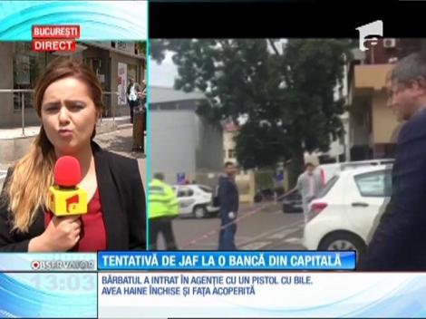 Un bărbat a încercat să jefuiască o bancă, în această dimineaţă, în Sectorul 3 al Capitale