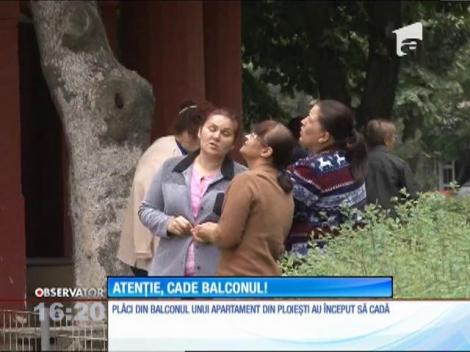 Atenţie, cade balconul! Aşa a sunat apelul făcut de un ploieştean la 112