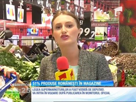 Legea hipermarketurilor a fost votată. 51% dintre produsele aflate în marile magazine vor fi din România