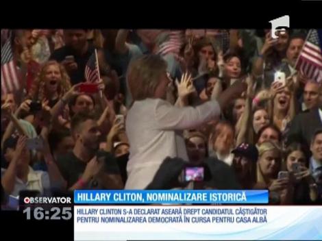 Hillary Clinton, prima femeie din istoria SUA care reprezintă un partid mare în cursa pentru Casa Albă