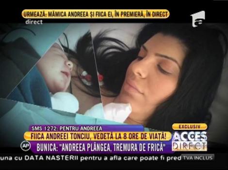 Uite-o pe fiica Andreei Tonciu! Bebelușul este perfect sănătos!