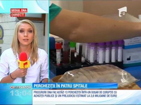 Percheziţii în patru spitale din Capitală. Procurorii caută probe într-un dosar de achiziţii publice