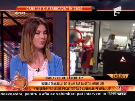Verişoara adolescentului care ar avea o relaţie cu Oana Lis: "A plecat de la şcoală pentru ea!"
