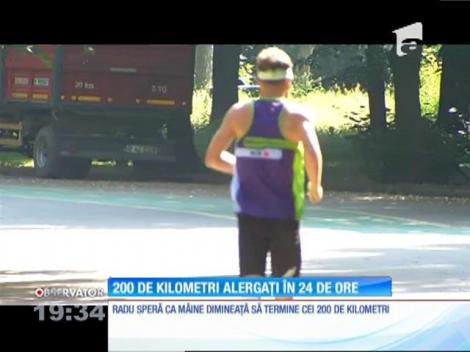 Maratonistul Radu Milea vrea să alerge 200 de kilometri în 24 de ore