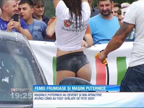Femeile frumoase şi maşinile puternice, magnet pentru bucureşteni