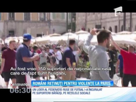 Români reținuți pentru violențe la Paris
