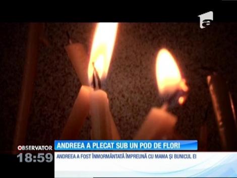Andreea, eleva eminentă din Constanţa, care a murit într-un accident de circulaţie, înmormântată alături de mama şi bunicul ei