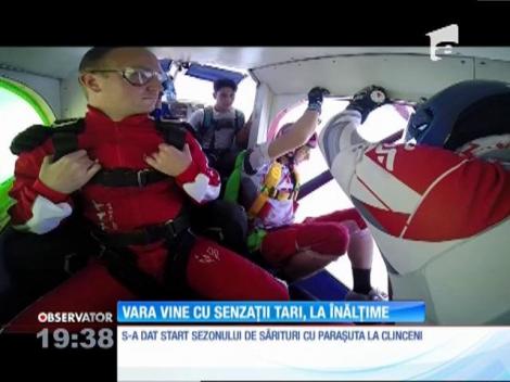 Sonia Simionov a sărit cu paraşuta de la 4.000 de metri înălţime