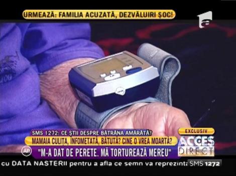 O bătrânică trăieşte un calvar în propria casă: "Mi-a pus perna pe faţă ca să mă omoare"