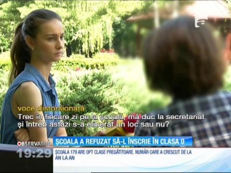 Înscrierile la clasa pregătitoare sunt o problemă şi anul acesta. În Bucureşti, un copil a fost refuzat la şcoala unde învaţă fraţii lui mai mari