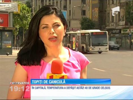 Caniculă a pus stăpânire pe România. În Bucureşti, temperatura a depăşit 40 de grade celsius