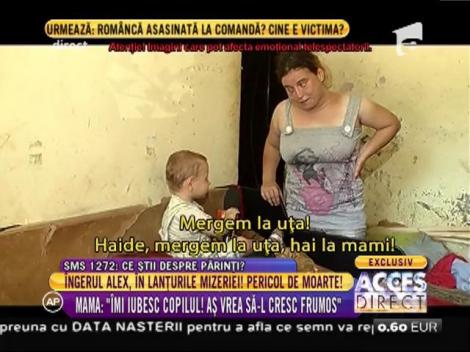 Alexandru, un băiețel de 2 ani, trăiește într-un focar de infecție