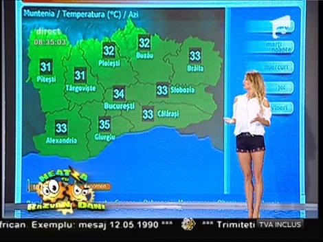 Vremea e la extreme! Temperaturi de până la 36 de grade în sud, Cod galben de ploi şi vijelii în vestul României!