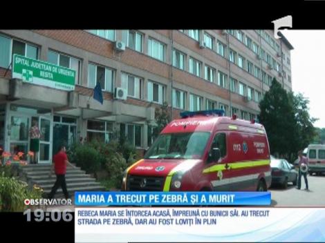 O fată de 14 ani a fost ucisă pe o trecere de pietoni, din Caraş Severin