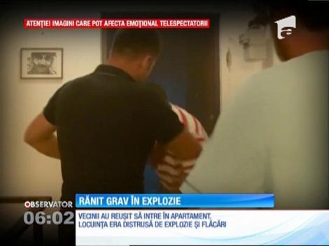Un bărbat din Constanţa, rănit grav într-o explozie din propriul apartament