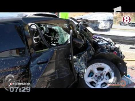 Un şofer de TIR român a murit într-un grav accident petrecut în Spania